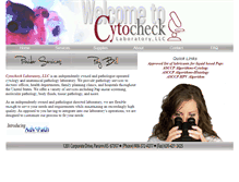 Tablet Screenshot of cytocheck.com